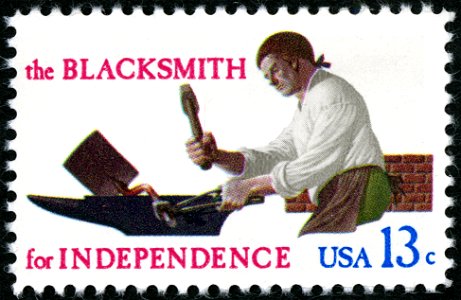 Skilled Hands For Independence Blacksmith 13c 1977 issue U.S. stamp