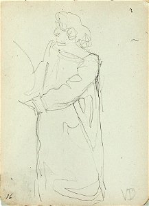 Sketchbook 6, A Woman Painting by Theo van Doesburg Centraal Museum AB4130-R