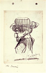 Sketchbook 40, De Jodin by Theo van Doesburg Joods Historisch Museum MB00793