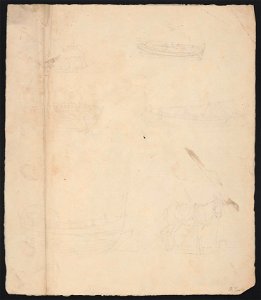 Sketches of boats, sailing ships, and a horse) - O. Earle LCCN2016649142