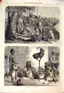 Sketches from India - ILN 1864. Free illustration for personal and commercial use.