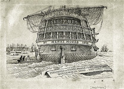 Sketches of Shipping Drawn and Etch'd by Henry Moses 1824 RMG PU7902