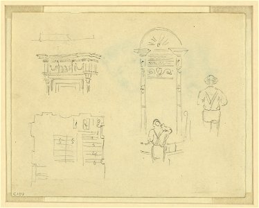 Sketches of interior details LCCN2004661162