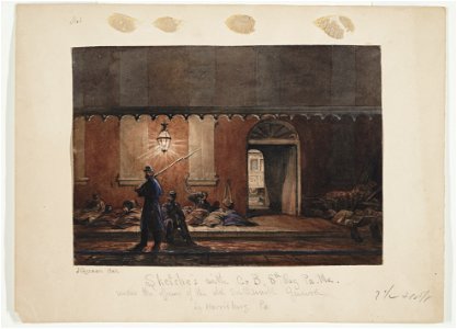 Sketches with Co. B, 8th Reg. Pa. Ma. under the officers of the old Southwark Guard - J. Queen del. LCCN2011645333