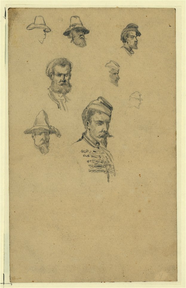 Sketches of characters on the roadside LCCN2004661589