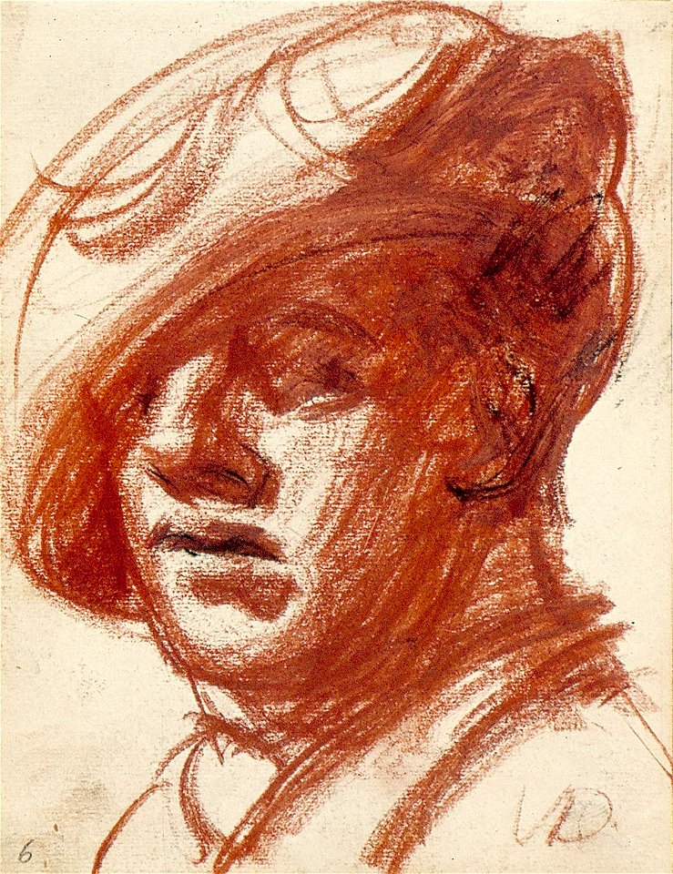 Sketchbook 7, Self-Portrait with Beret by Theo van Doesburg Centraal Museum AB4120-F