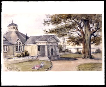 Skärva herrgård, Blekinge. Fritz von Dardel, 1869 - Nordiska Museet - NMA.0043712
