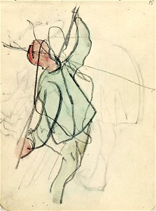 Sketchbook 5, A Man with a Stick Standing by Theo van Doesburg Centraal Museum AB4141-O