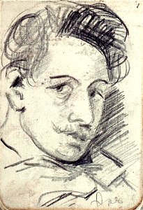 Sketchbook 33, Self-Portrait by Theo van Doesburg Centraal Museum AB4114-A