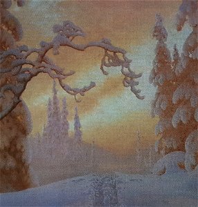 Skidspår i snön x Gustaf Fjæstad