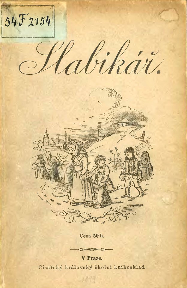 Slabikář pro školy obecné 1899, obálka