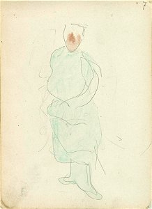 Sketchbook 6, Female Figure Standing by Theo van Doesburg Centraal Museum AB4130-I