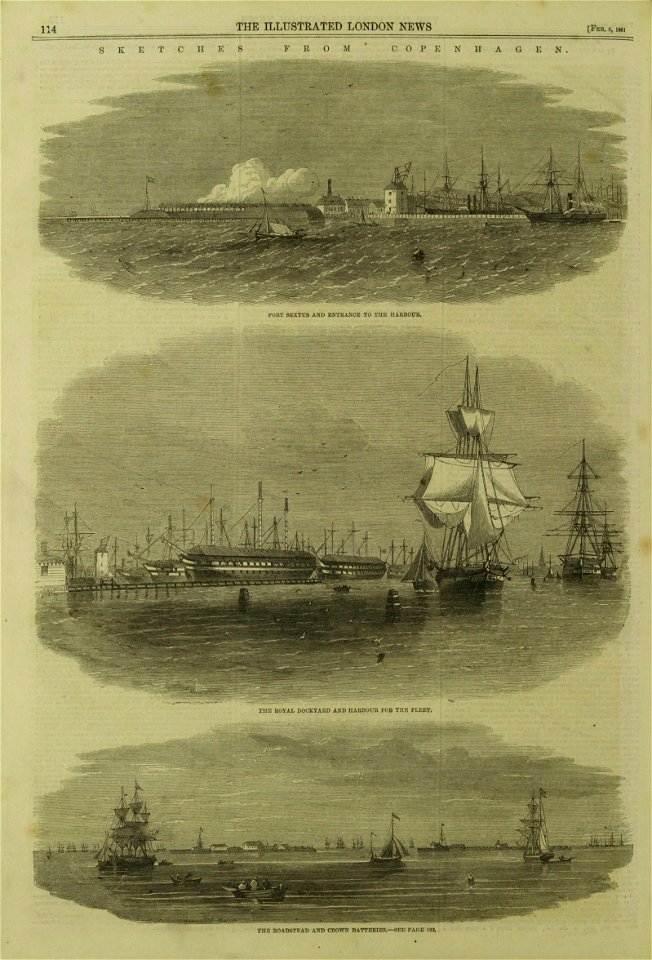 Sketches from Copenhagen - ILN 1861