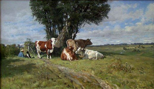 Christian Skredsvig - Fransk landskap med kyr - NG.M.04306 - National Museum of Art, Architecture and Design