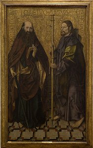 Skt. Ildefonso-Mesteren - Saints Paul and James the Great (St James of Compostela) - KMS3389 - Statens Museum for Kunst