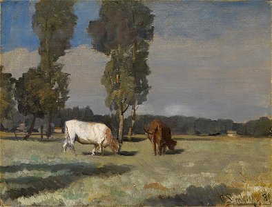 Christian Skredsvig - French Landscape with Cattle - NG.M.03570 - National Museum of Art, Architecture and Design