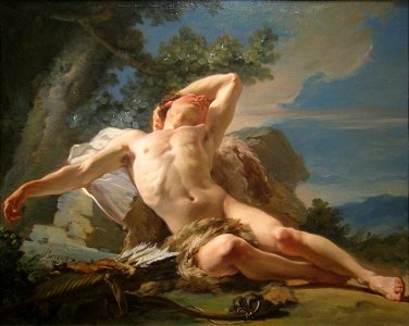 Sleeping Endymion, 1756, by Nicolas-Guy Brenet (1728-1792) - IMG 7257