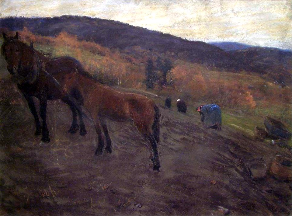 Christian Skredsvig - Digging Potatoes - NG.M.00853 - National Museum of Art, Architecture and Design