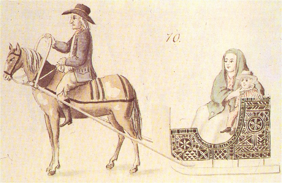 Sleigh common to Riga-by-Brotze