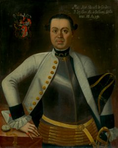 Slovenský maliar z 1. polovice 18. storočia - Portrait of Marcus Horváth-Stančič - O 4870 - Slovak National Gallery. Free illustration for personal and commercial use.