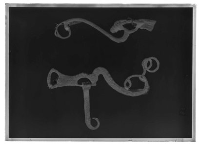 Skänkel till stångbett - Livrustkammaren - 51821-negative
