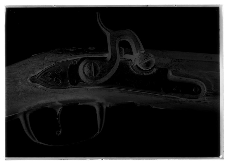 Slagexflintlåsbössa - Livrustkammaren - 44421-negative