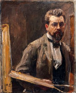 Max Slevogt - Selbstbildnis vor der Staffelei