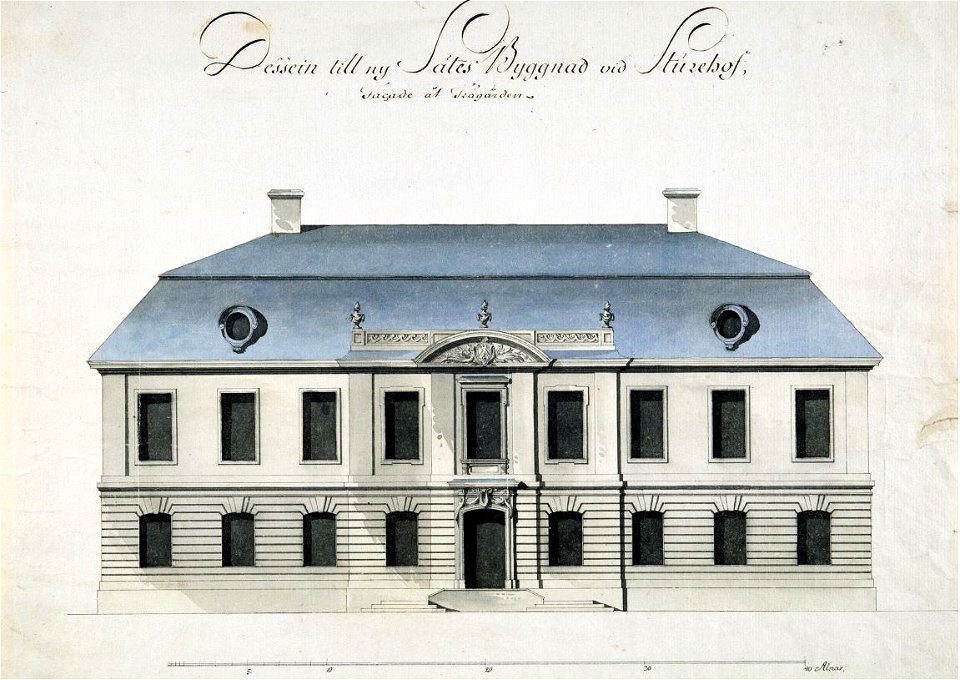 Slott Sturehov ritning 1780a