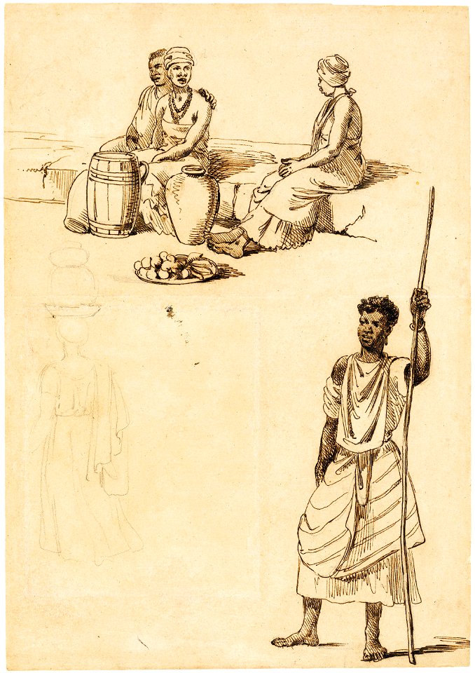 Slaves and negroes at Rio and Bahia (9), da Coleção Brasiliana Iconográfica