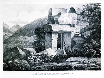Small gate of the Acropolis, Mycenae - Dodwell Edward - 1834
