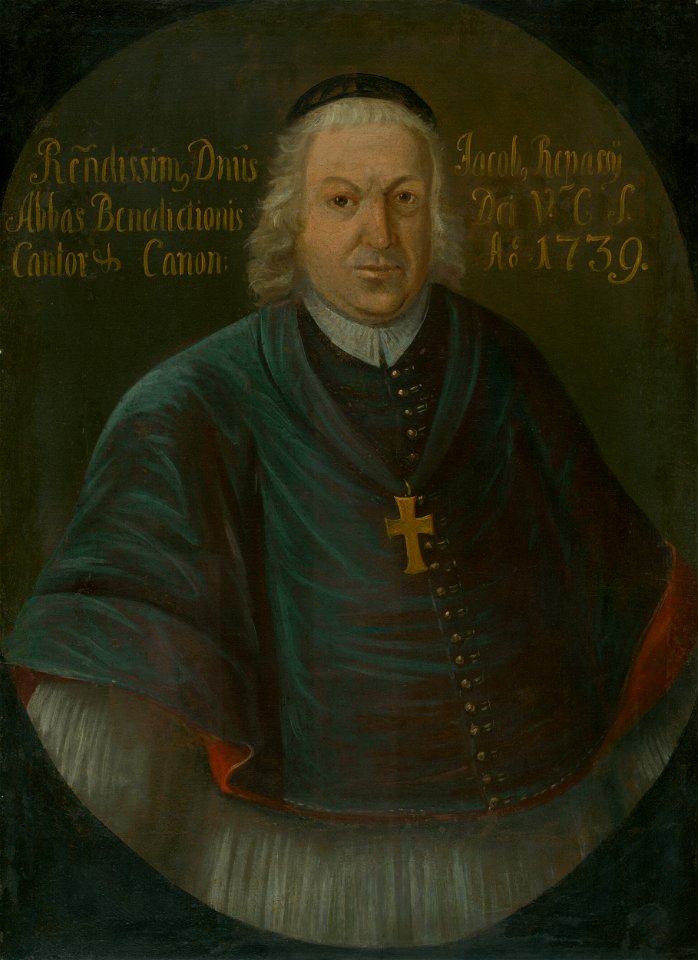 Slovenský maliar z 1. polovice 18. storočia - SPIŠ CANON AND TITULAR ABBOT JAKUB JOZEF REPASSY - O 4130 - Slovak National Gallery
