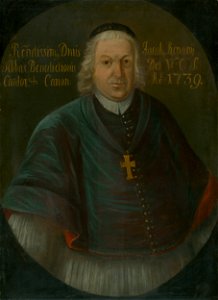 Slovenský maliar z 1. polovice 18. storočia - SPIŠ CANON AND TITULAR ABBOT JAKUB JOZEF REPASSY - O 4130 - Slovak National Gallery