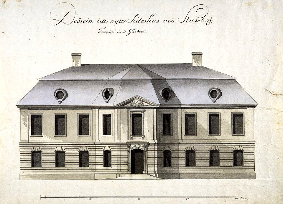Slott Sturehov ritning 1780