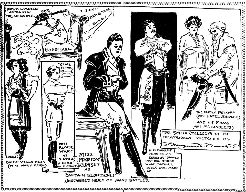 Smith College Club of St. Louis presents Arms and the Man by Shaw, 1908