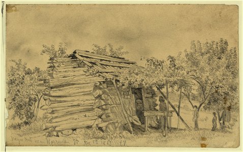 Slave cabin near Warrenton, Va. LCCN2004661591