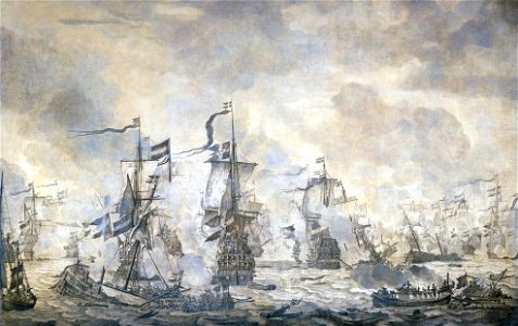 Slag in de Sont - Battle of the Sound, November 8 1658 (Willem van de Velde I, 1665)