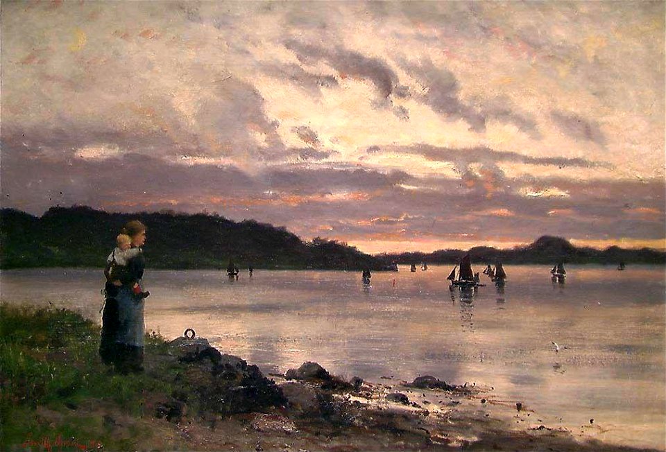 Frithjof Smith-Hald - The Fjord at Sunset - NG.M.03232 - National Museum of Art, Architecture and Design