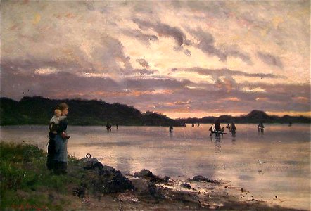 Frithjof Smith-Hald - The Fjord at Sunset - NG.M.03232 - National Museum of Art, Architecture and Design