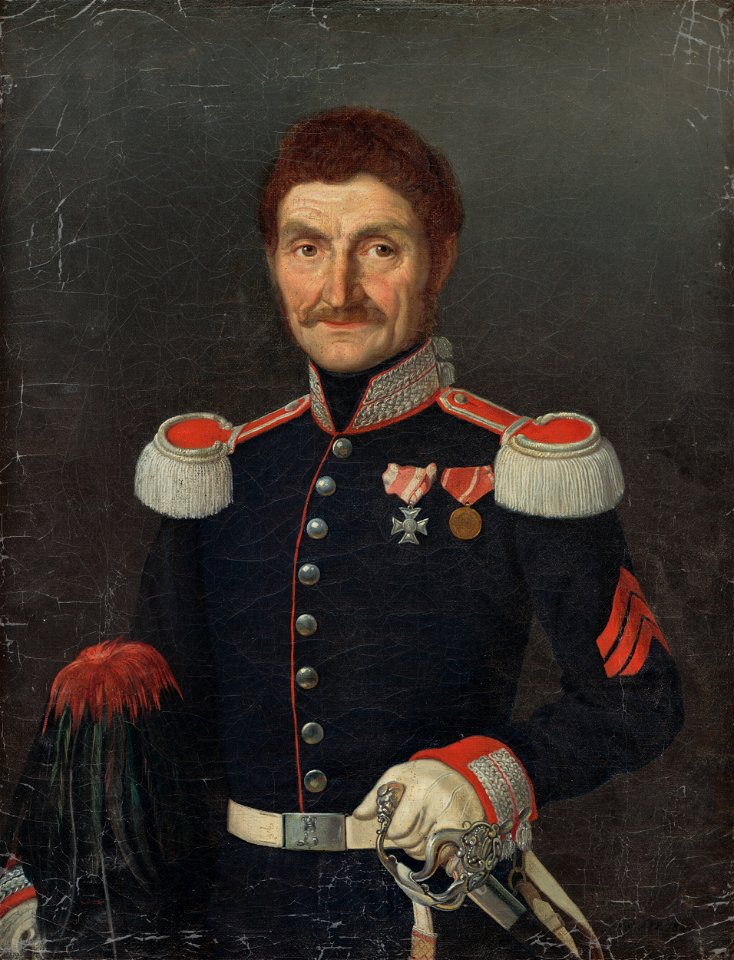 Slovenský maliar z 2. polovice 19. storočia - Portrait of a Man in a Uniform - O 4116 - Slovak National Gallery