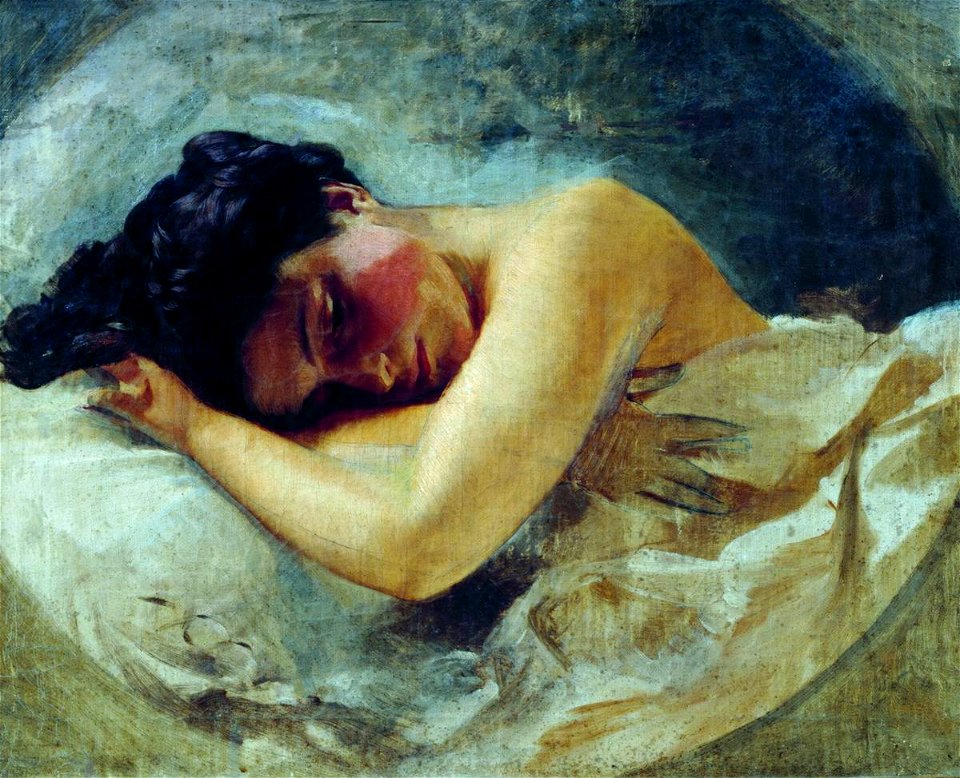Sleeping girl by I.Makarov