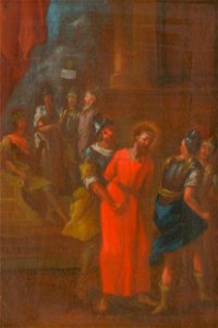 Slovenský maliar z 3. tretiny 18. storočia - Ježiš odsúdený na smrť.Štúdia ku Krížovej ceste I. - O 4117 - Slovak National Gallery