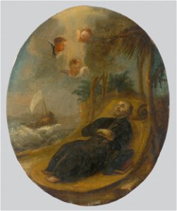 Slovenský maliar z konca 17. storočia - Death of Saint Francis of Assisi - O 5117 - Slovak National Gallery
