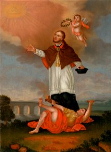 Slovenský maliar z konca 18. storočia - Sain John of Nepomuk Glorified by Angels - O 4192 - Slovak National Gallery