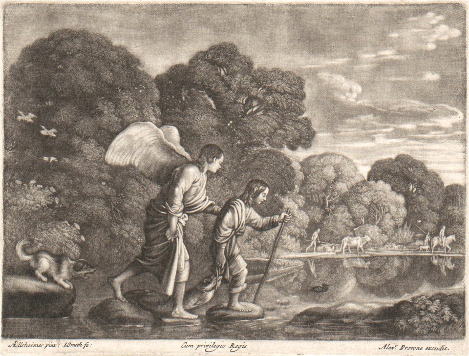 John Smith - Tobias and the Angel (after Adam Elsheimer)