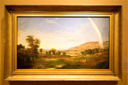 Smithsonian-Duncanson-Landscape with Rainbow-2132. Free illustration for personal and commercial use.