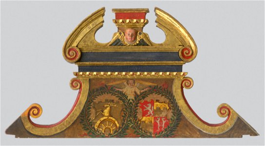Slovenský maliar a rezbár z 1. tretiny 17. storočia - Štítový nadstavec z epitafu - O 5386 - Slovak National Gallery