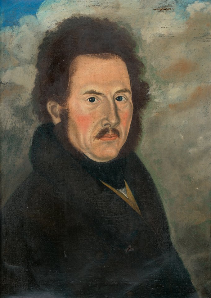 Slovenský maliar z 2. polovice 19. storočia - Portrét muža s fúzami - O 4092 - Slovak National Gallery