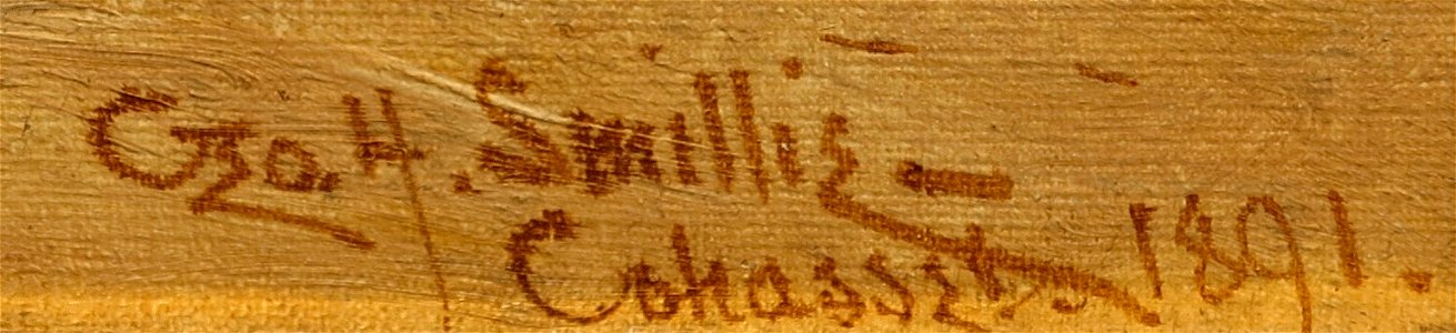Signature of American painter George Henry Smillie, 1891