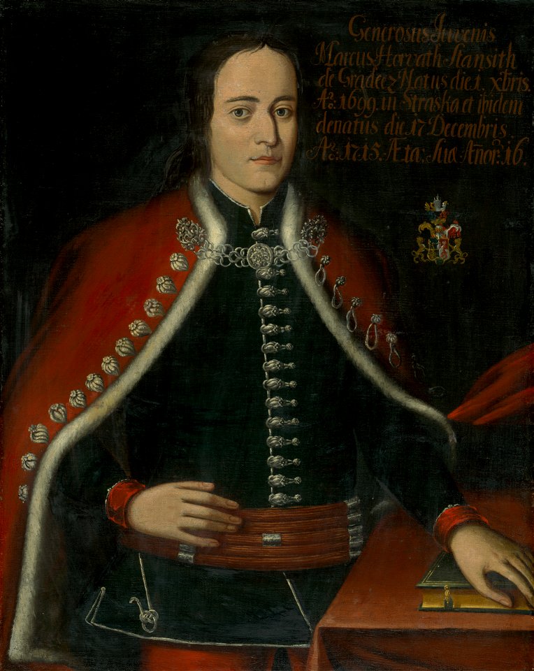Slovenský maliar zo začiatku 18. storočia - Marek Horváth-Stančič in Zeman Costume as a 16-Year-Old - O 4865 - Slovak National Gallery