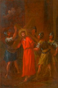Slovenský maliar z 3. tretiny 18. storočia - Jesus Carries His Cross. Study for the Stations of the Cross II. - O 4118 - Slovak National Gallery